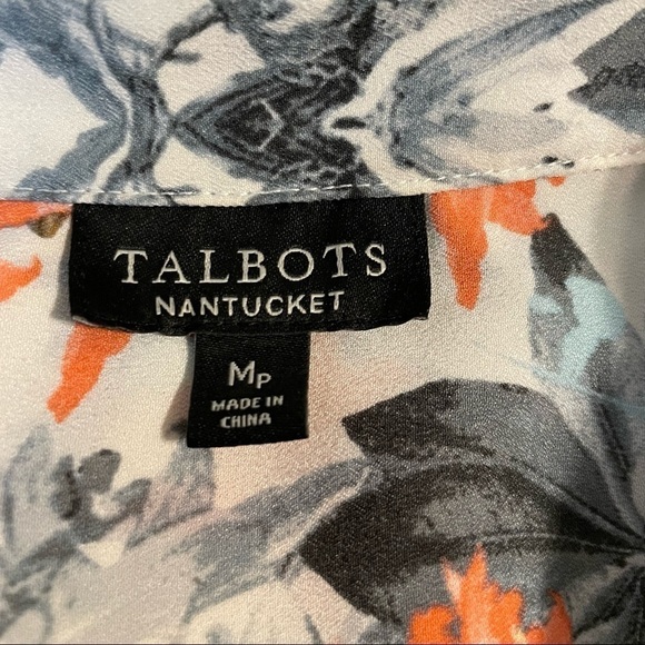 Talbots Nantucket Floral Button Down Shirt - Picture 6 of 7